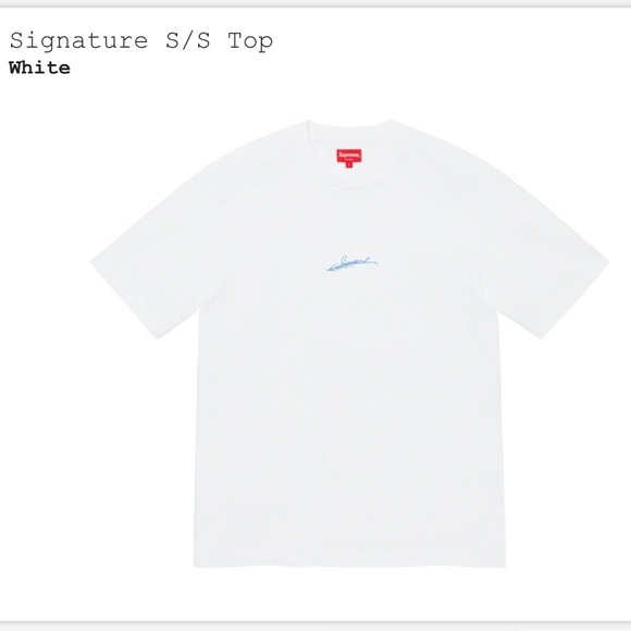 supreme signature tee
